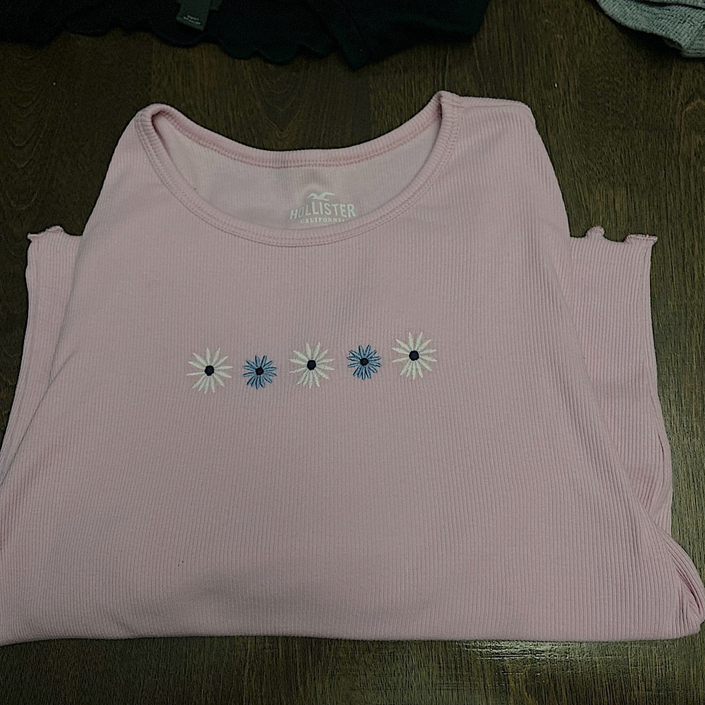 pink flower long sleeve